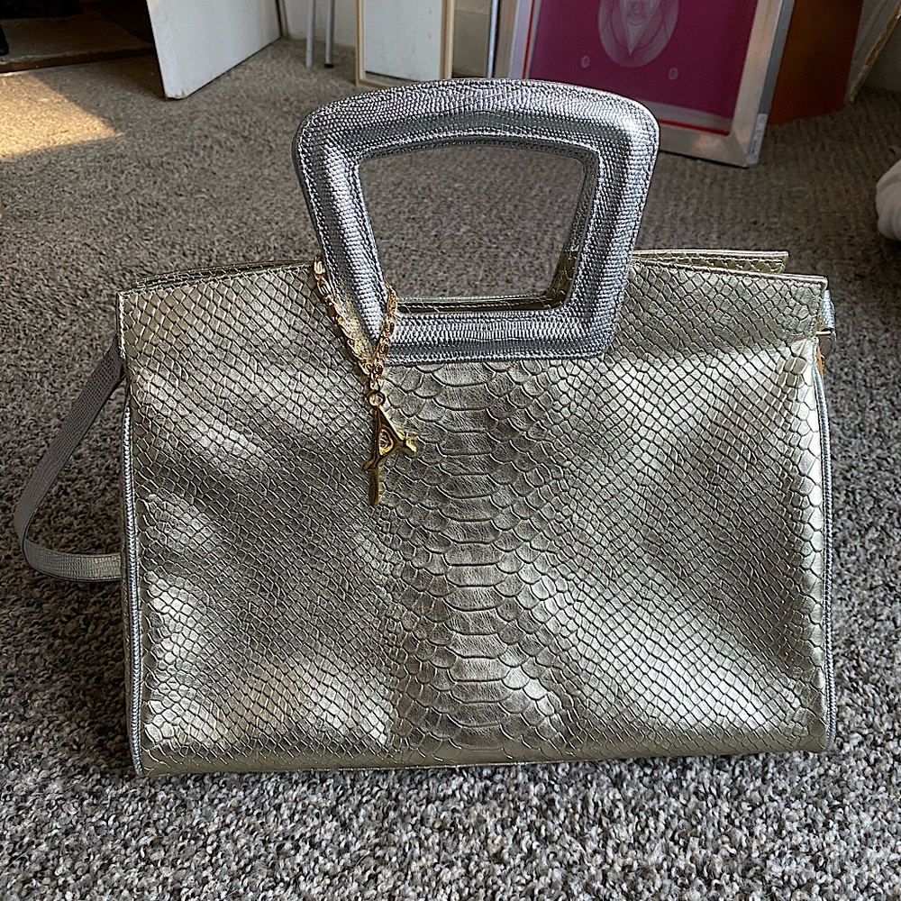 andalossi snakeskin handbag